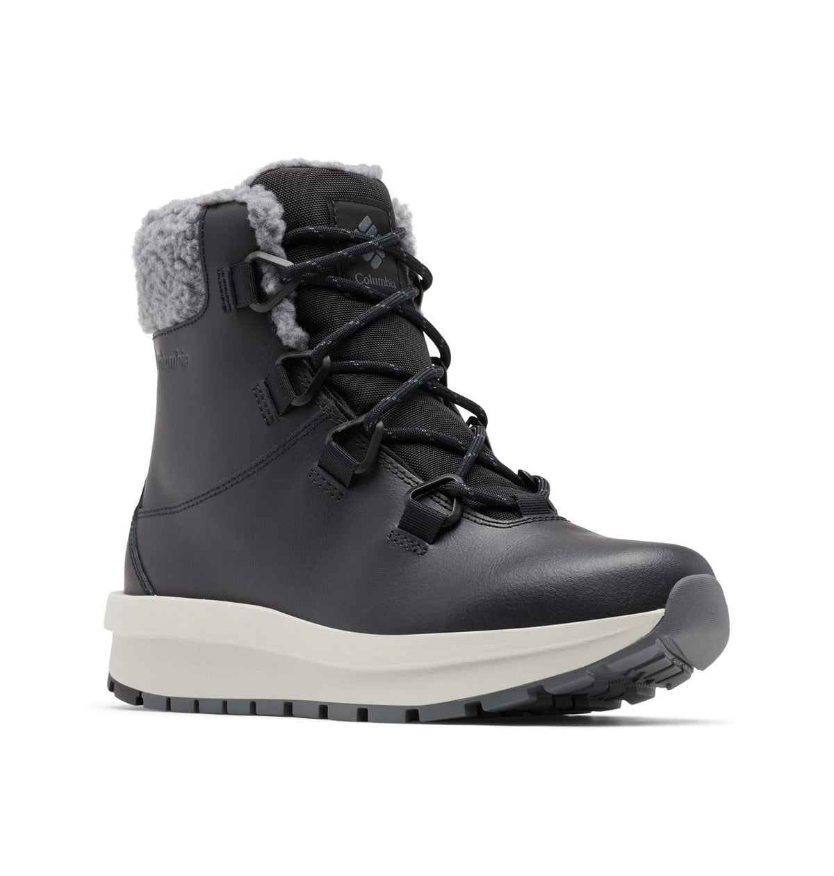 Columbia Womens Moritza Insulated Waterproof Snow Boot, Black/Graphite, 6.5