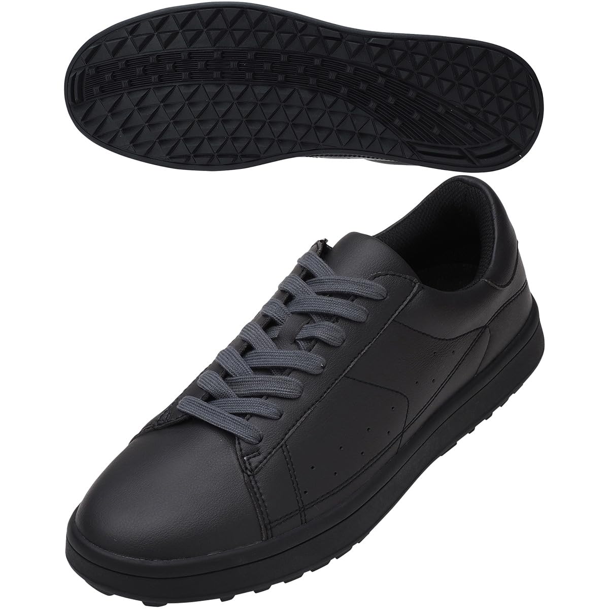 Turf Design Men's Golf Shoes, Casual Spikeless Shoes, Gray, US Men's Size 8.5 (25.5 cm)