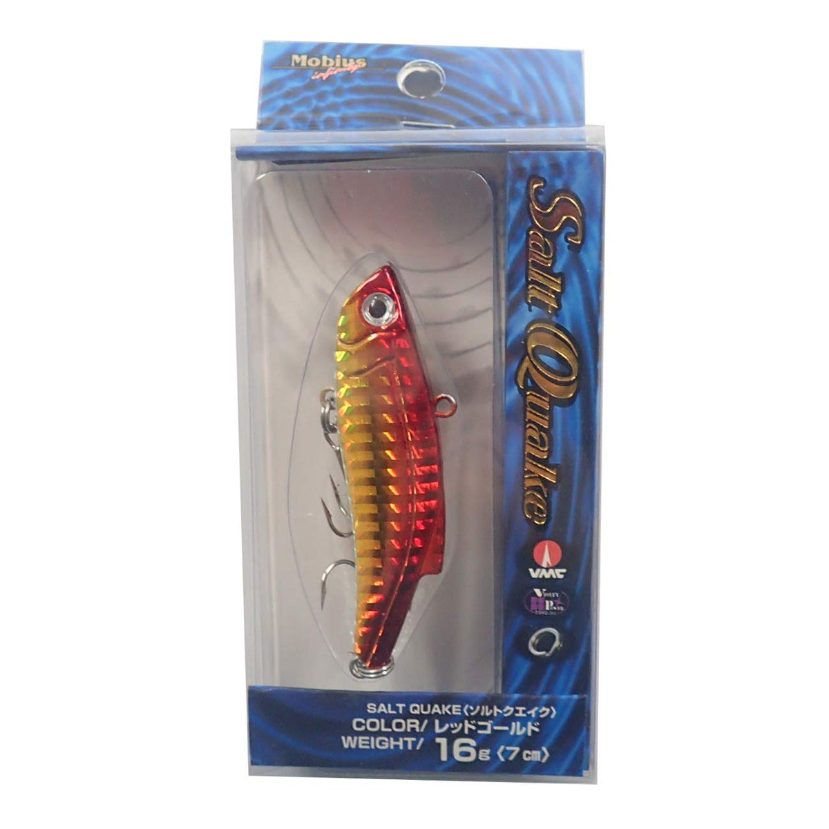 MARUSHINGYOGU Salt Quake Lure, 0.6 oz (16 g), Red Gold