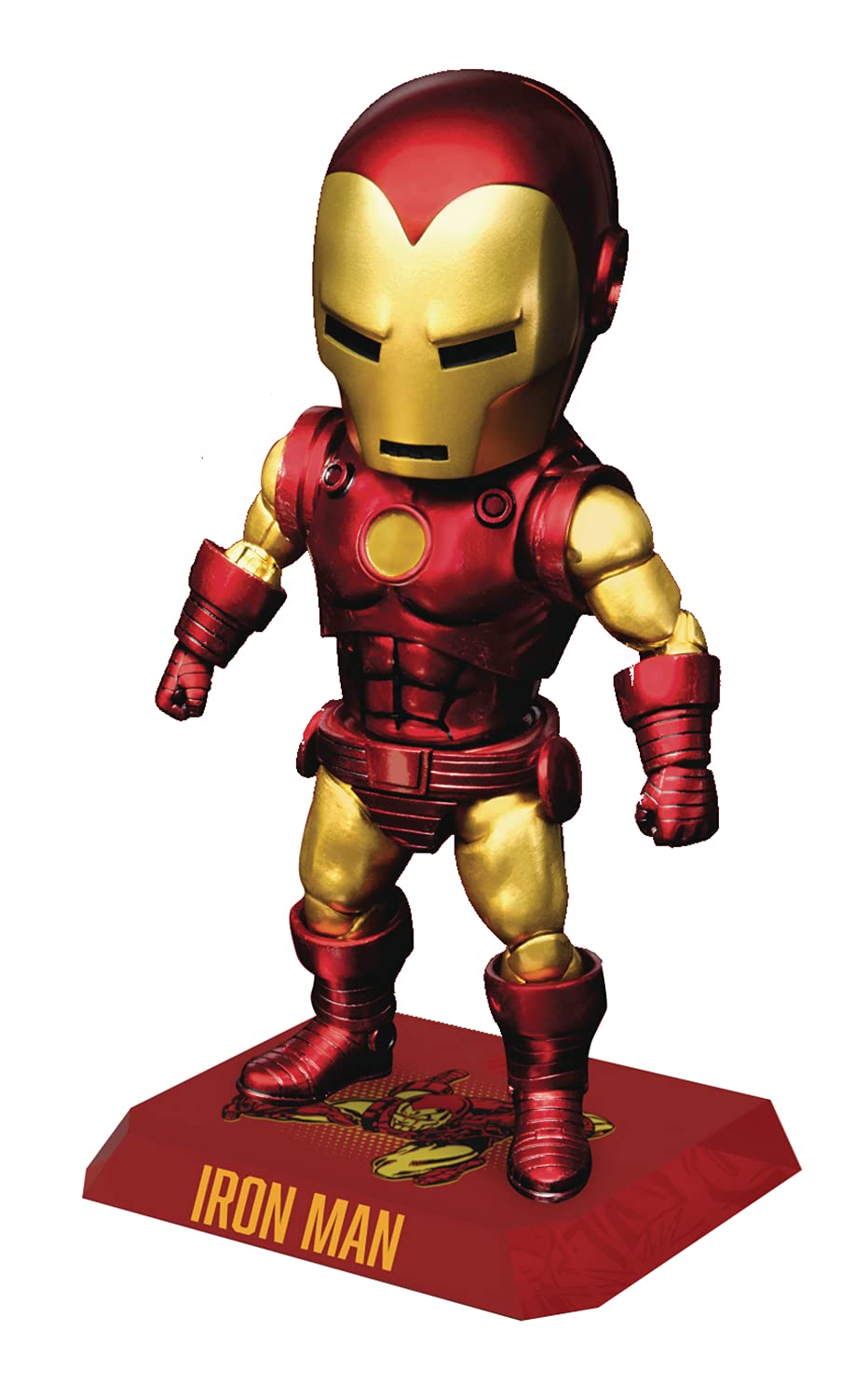 Beast Kingdom Marvel Comics: Classic Iron Man EAA-105 Egg Attack Action Figure, Multicolor