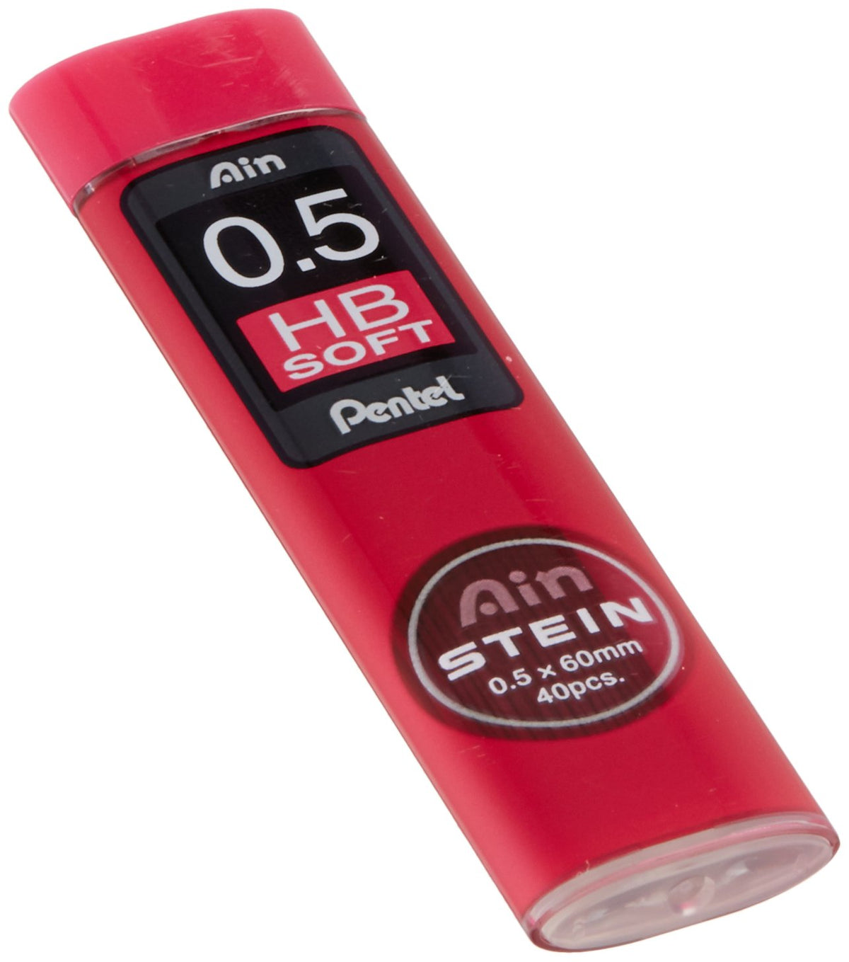 Pentel Ain Stein 0.5mm HB Soft Mechanical Pencil Lead, 40 Leads (C274-HB1)