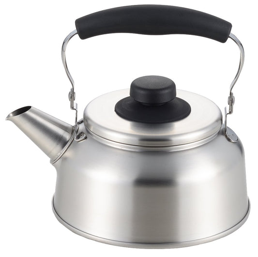 Yoshikawa YJ1814 Wide Mouth Kettle, 0.3 gal (1.6 L), Stainless Steel, For Induction and Gas Fire, Seeds Cooking, Tsubamesanjo, Made in Japan