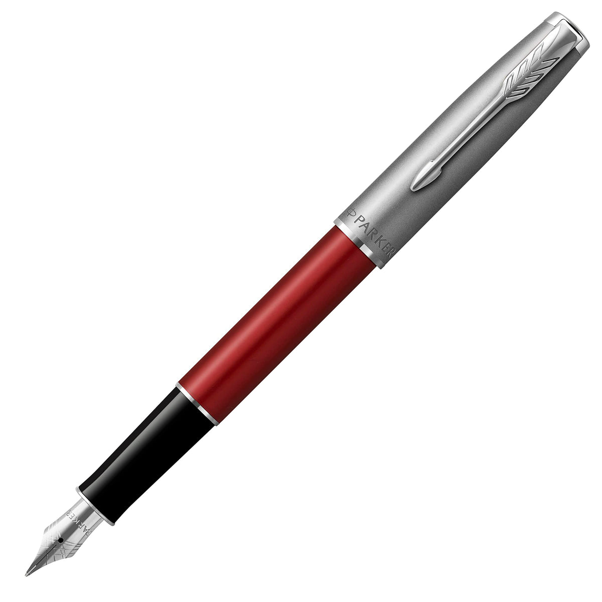 PARKER 2146852Z Sonnet Essential Red & Sandblast CT Fountain Pen, Fine Point, Gift Box, Authentic Imported