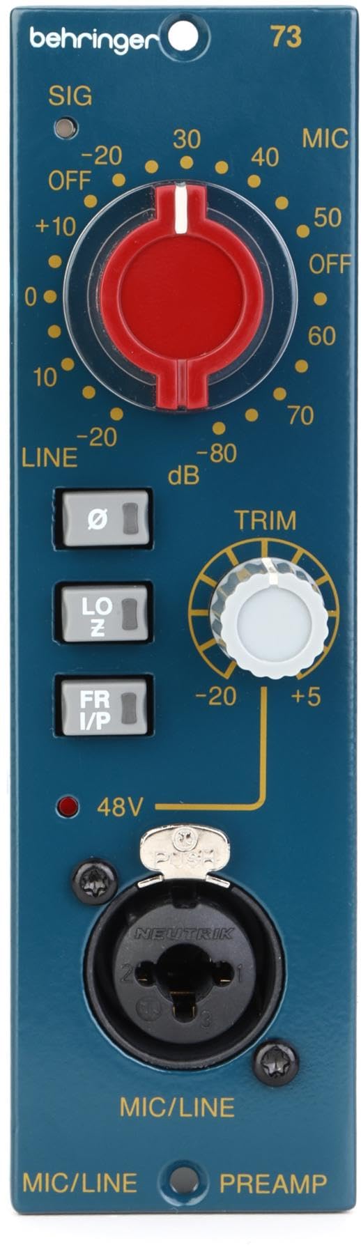 Behringer 73 Classic Vacuum Tube Preamplifier and Compressor for Warm and Rich Sound