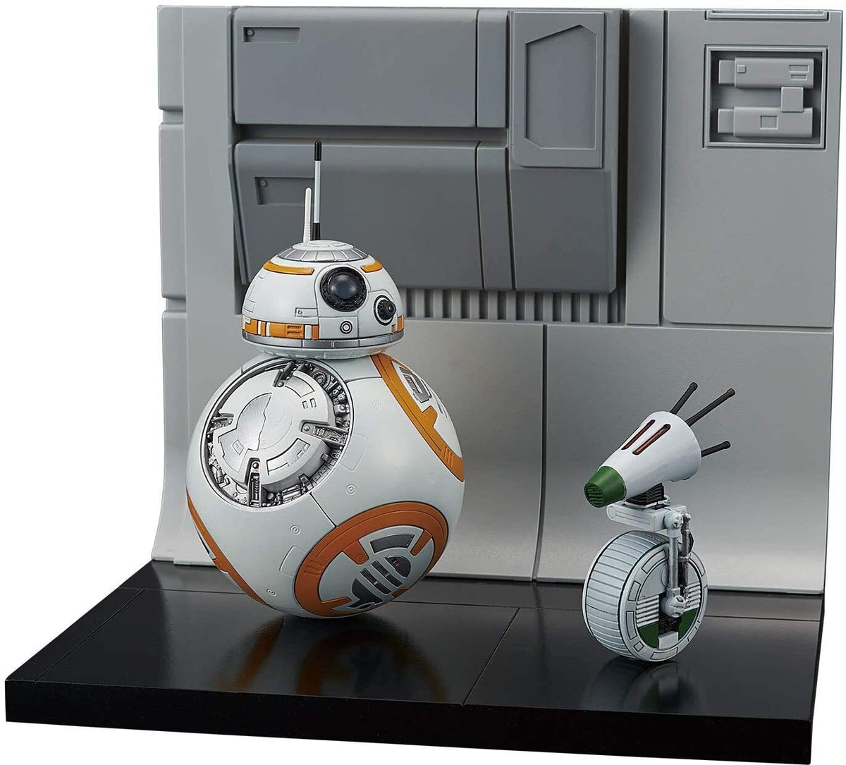 Bandai Hobby Star Wars Model Kit 1/12 BB-8 & D-0 Diorama Set, Multi