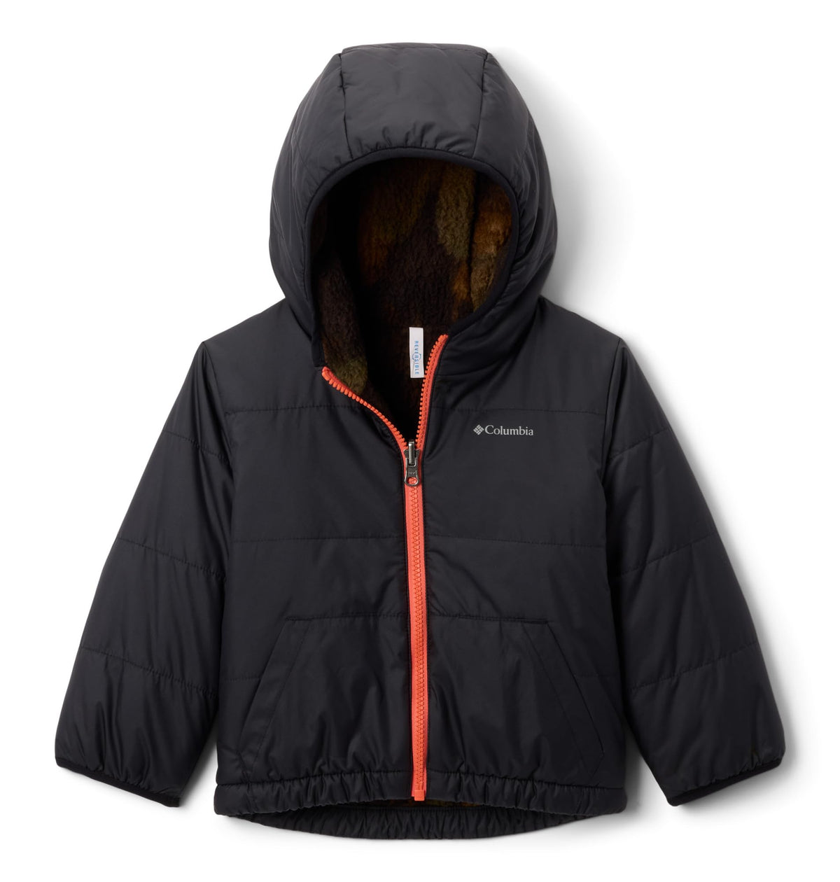 Columbia Youth Double Trouble III Jacket, Black/Timberwolf, 4T