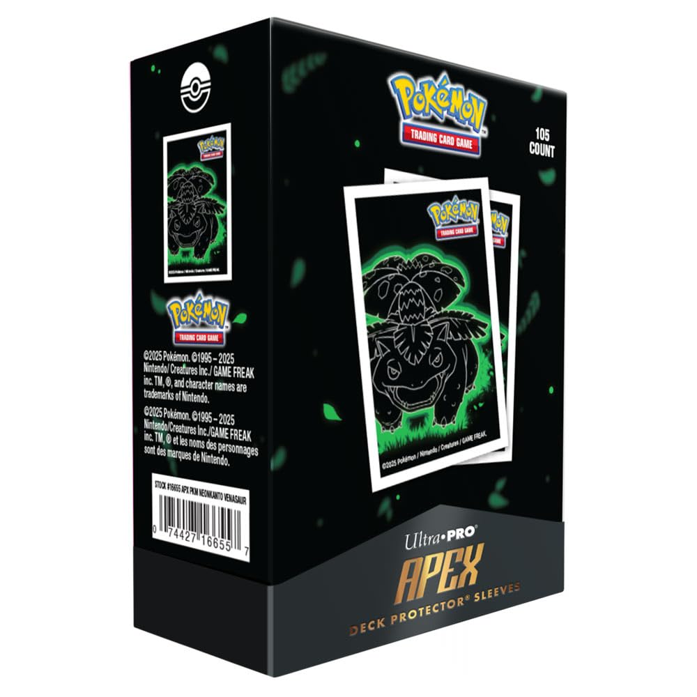 Apex Deck Protectors - Pokémon Neon Kanto - Venusaur (105ct) (PREORDER)