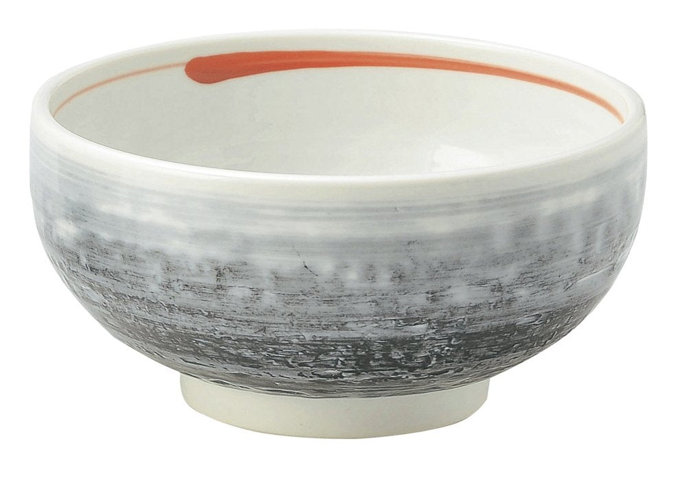 Koyo Pottery 51682030 Takahama Bowl, 5.5, Brush Time Rain