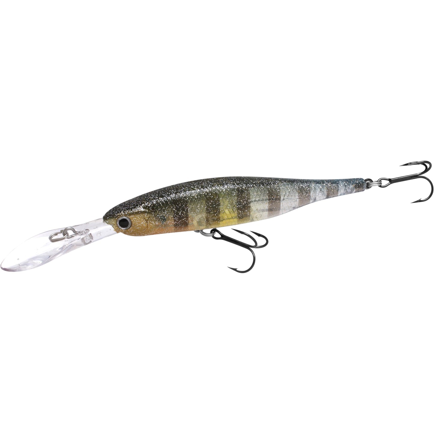 LUCKY CRAFT Lightning Staysee 90SP Freshwater Fishing Lures, Suspending Jerkbait with Long Bill, Fishing Gear for Bass, Smallmouth, Pike, Tackle Box Accessories, 180 Flake Flake Golden Sun Fish