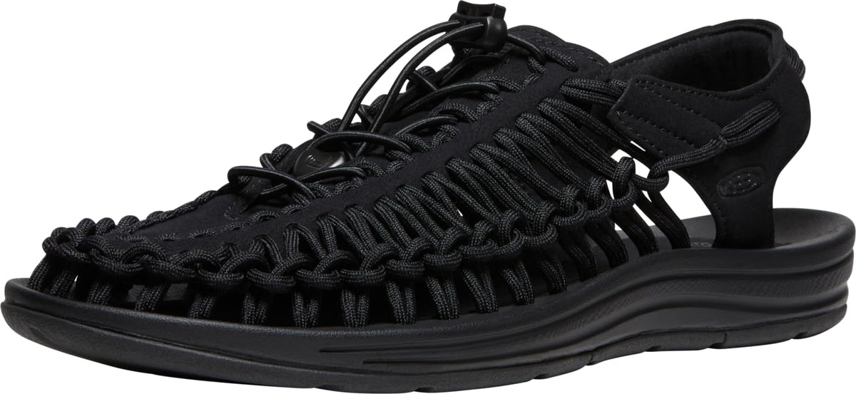 KEEN Men's KEEN Classic Two Cord Sandals, Black/Black, 10.5 US