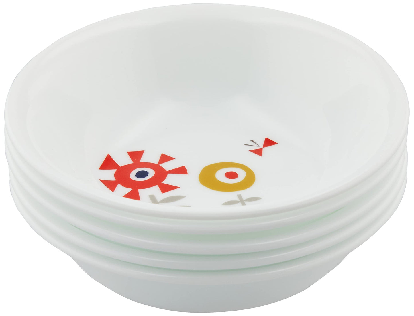Corelle J404-KJKA CP-1733 Mini Bowls, Set of 5, Dishes, Plates, Break-Resistant, Lightweight, Microwave Safe, Oven Safe, Dishwasher Safe