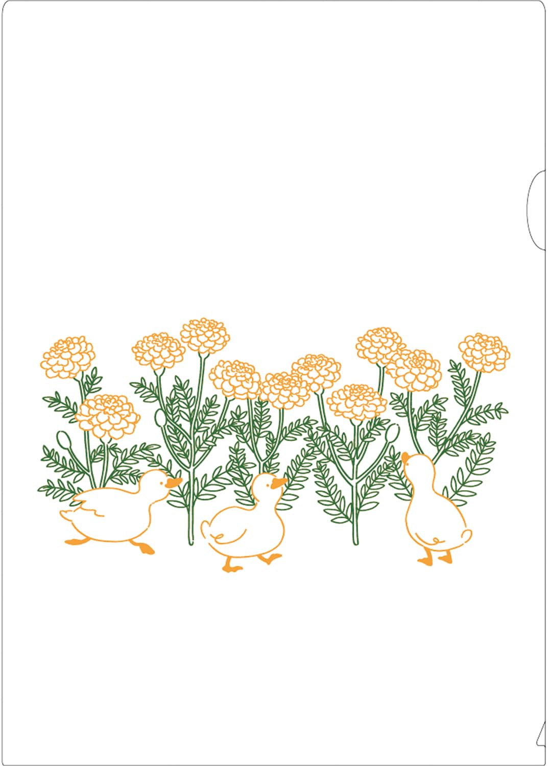 Elcomoon PEG-201 Clear File A4 Petite Grand Duck