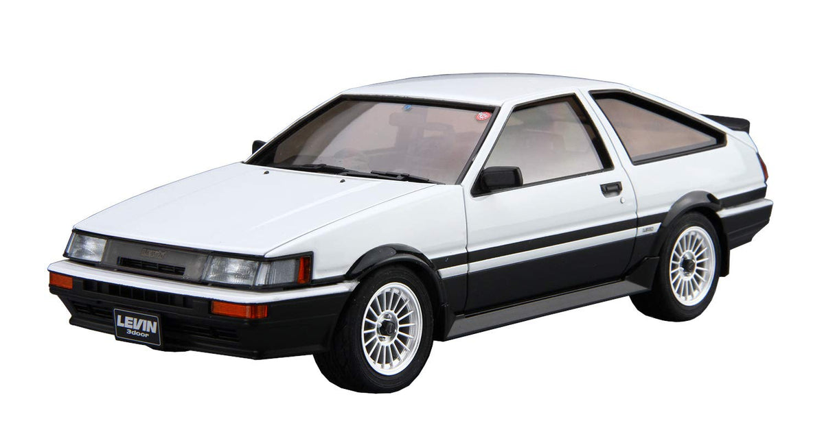 Aoshima Bunka Kyozai 1/24 The Model Car Series No. 17 Toyota AE86 Corolla Levin GT-APEX 1985 Plastic Model