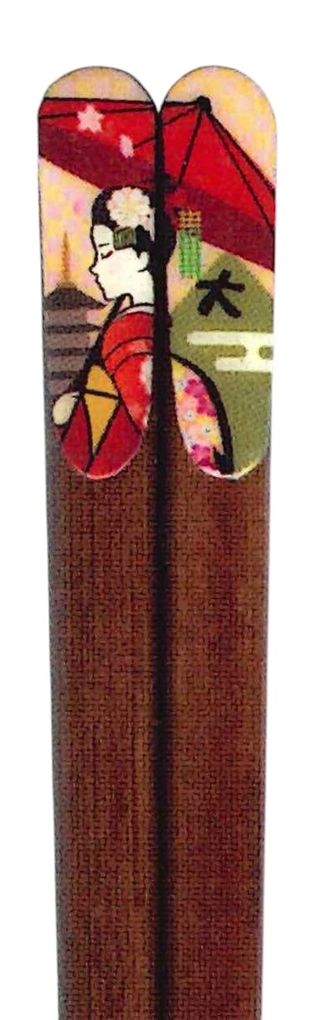 Tanaka Chopsticks Shop Japan No. 610009 Chopsticks, Brown, 9.1 inches (23 cm)