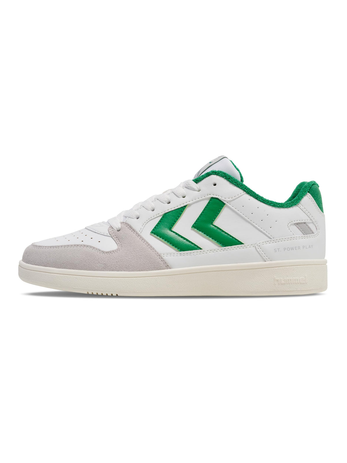 hummel(ヒュンメル) Men's Sneakers, Green/White (6132), 25.5 cm