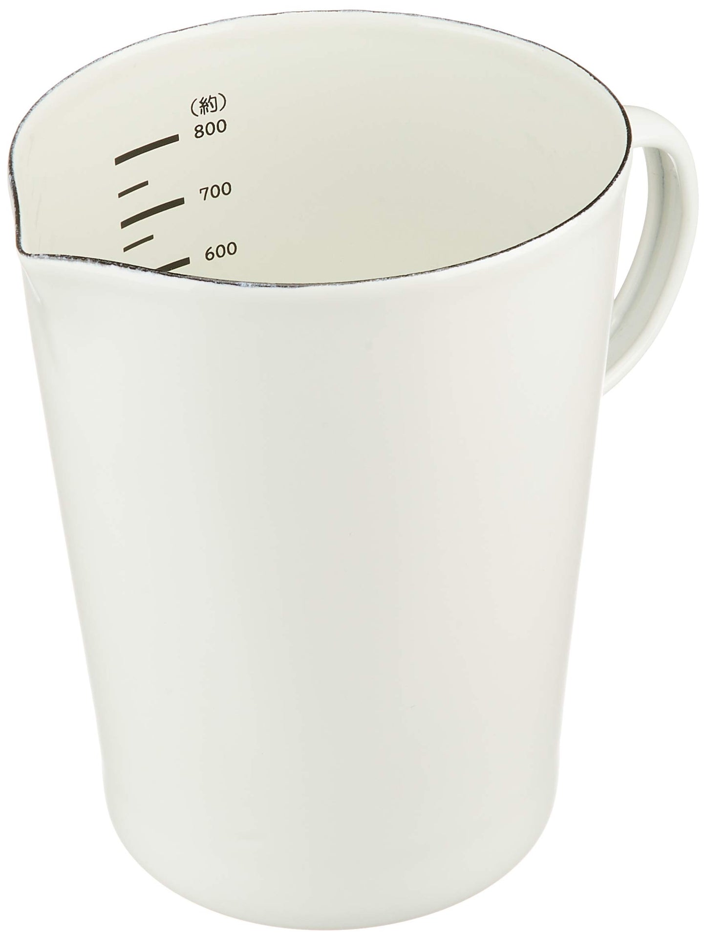Pearl Metal HB-4435 Measuring Cup, White, 27.1 fl oz (800 ml), Enameled Measuring Cup, Blan Kitchen