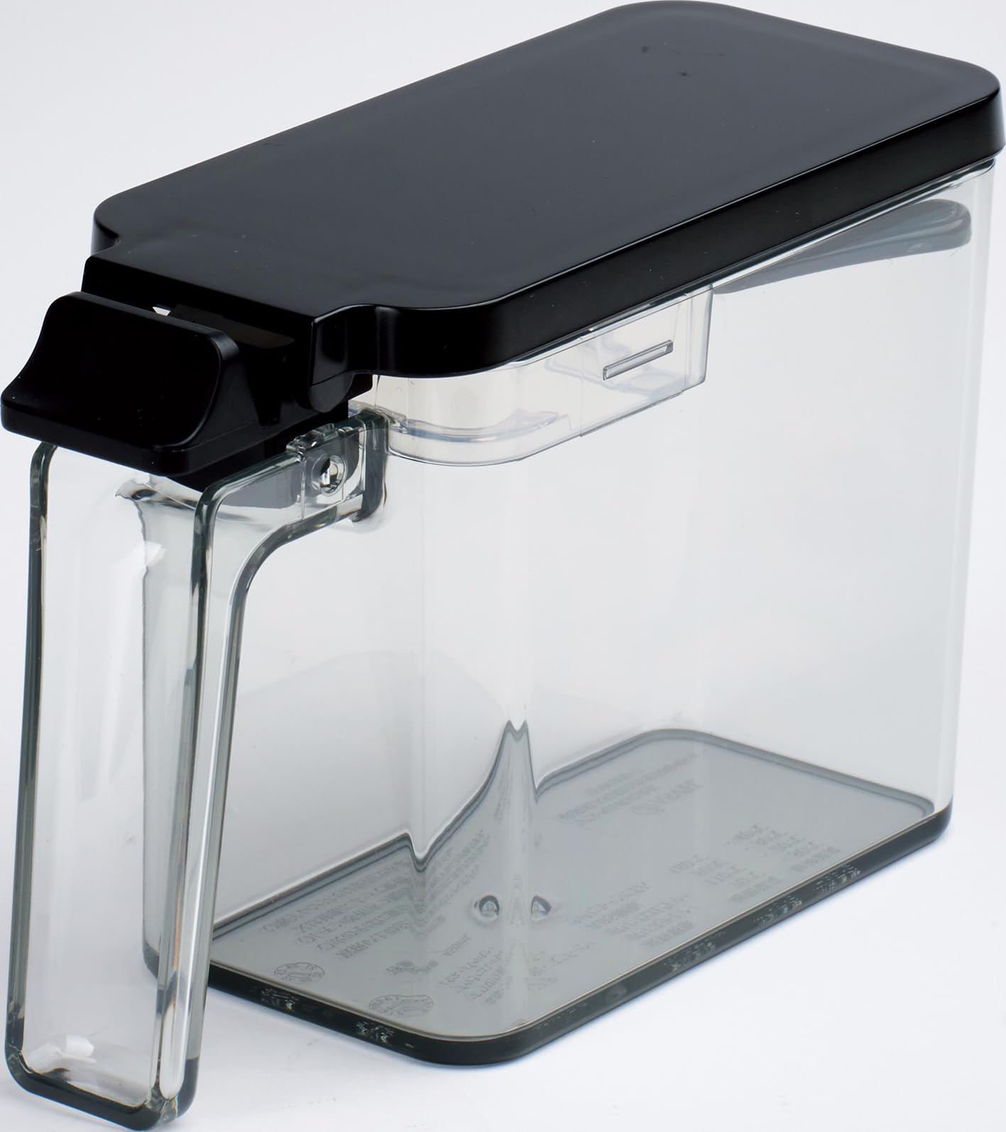アスベル フォルマ 密閉プッシュポットS Condiment Pot, 450ml, Black
