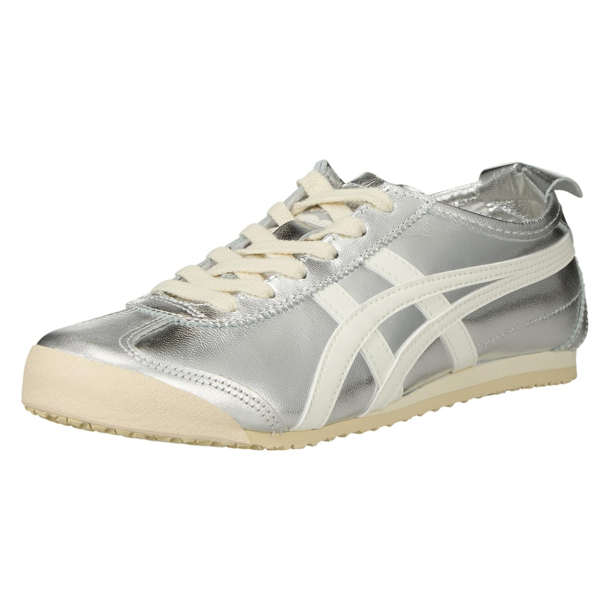 Asics Mexico 66 Women's Trainers, Silver Off White, 28.5 cm