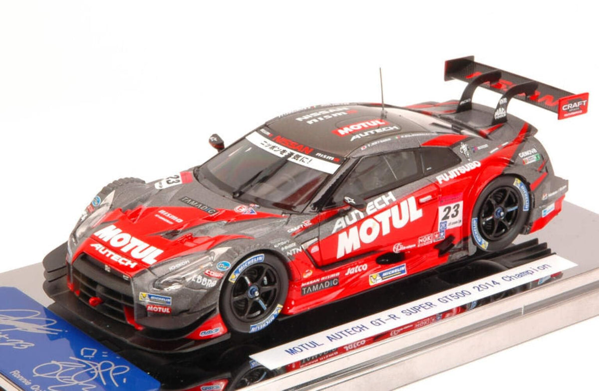 MODELLINO in Scala COMPATIBILE CON Nissan GT-R N.23 Champion Super GT500 2014 T.MATSUDA-R.QUINTARELLI 1:43 EBBRO EB45107