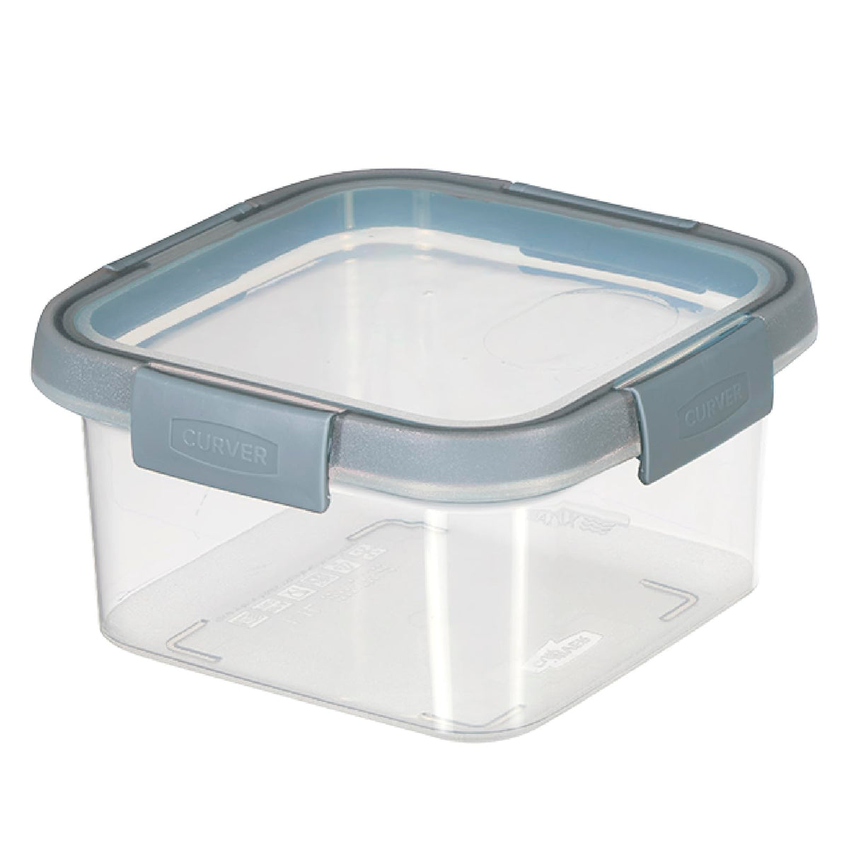Curver CV-080 Smart Fresh Storage Container, Square, 3.3 gal (1.1 L) | Food Storage Containers, Food Containers, Plastic Containers, Microwave Safe, Dishwasher Safe, Freezer Safe