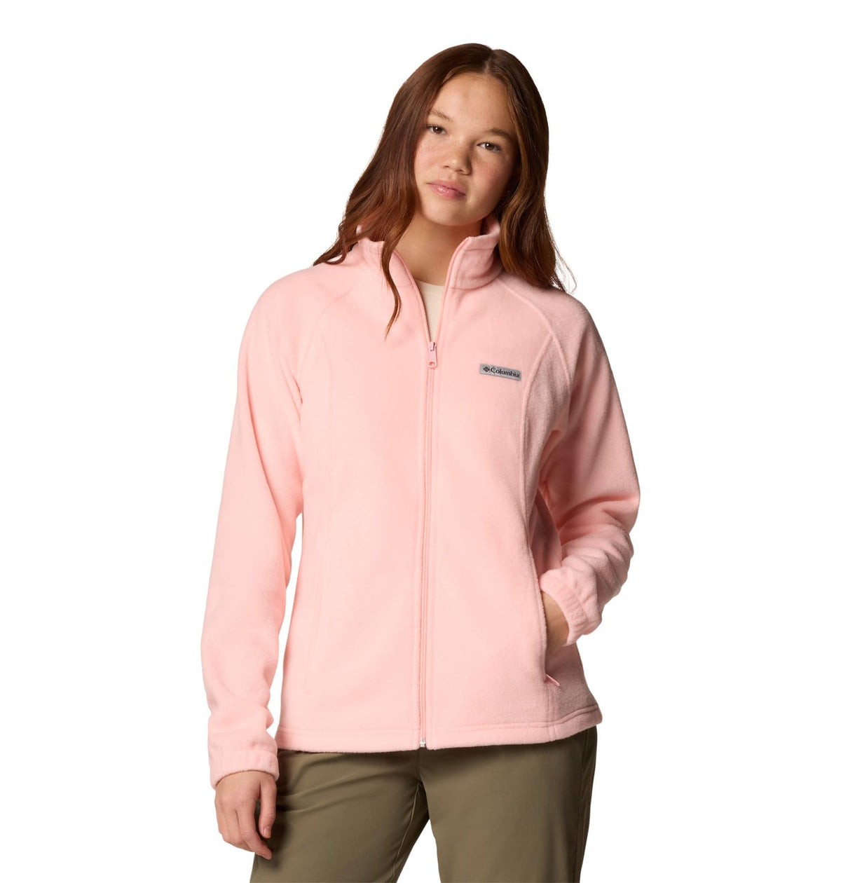 Columbia Women's Benton Springs Full Zip, Pink Sand, Medium
