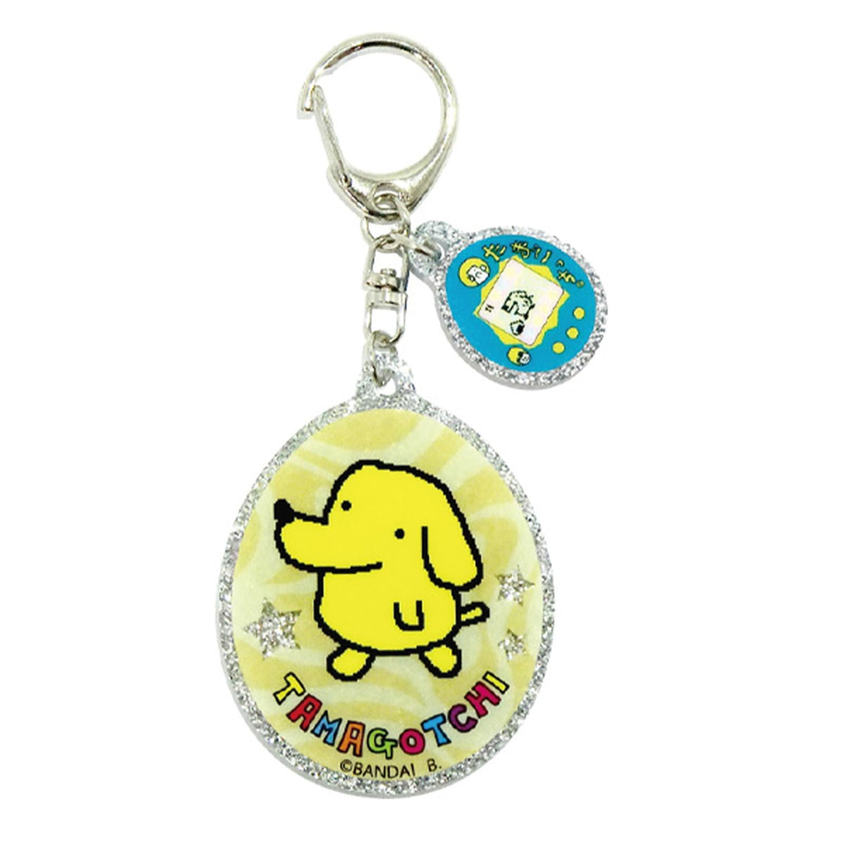 BANDAI 2024-06 Tamagotchi Acrylic Key Holder, Pochicchi TG-AK-PO H6 x W4.6 x D 0.3 cm