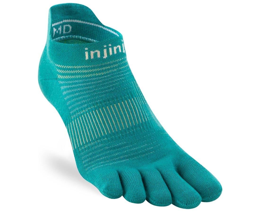 Injinji Run Lightweight No-Show (Large, Atlantis)