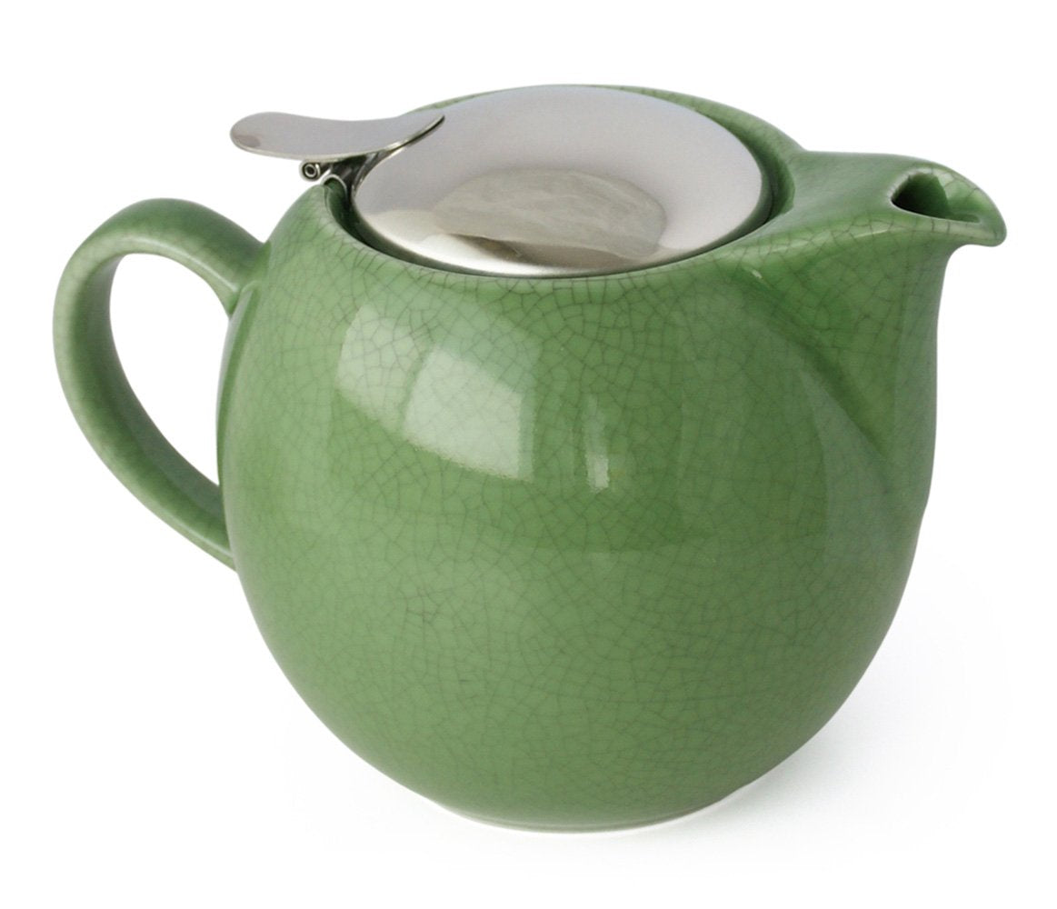 ZERO JAPAN Universal Teapot for 5 People, Crackle Colors BBN-04 SKG, Crackle Green, W6.5 x D4.7 x H4.5 inches (166 x 120 x 115 mm)