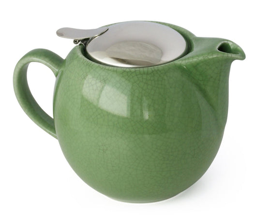ZERO JAPAN Universal Teapot for 5 People, Crackle Colors BBN-04 SKG, Crackle Green, W6.5 x D4.7 x H4.5 inches (166 x 120 x 115 mm)