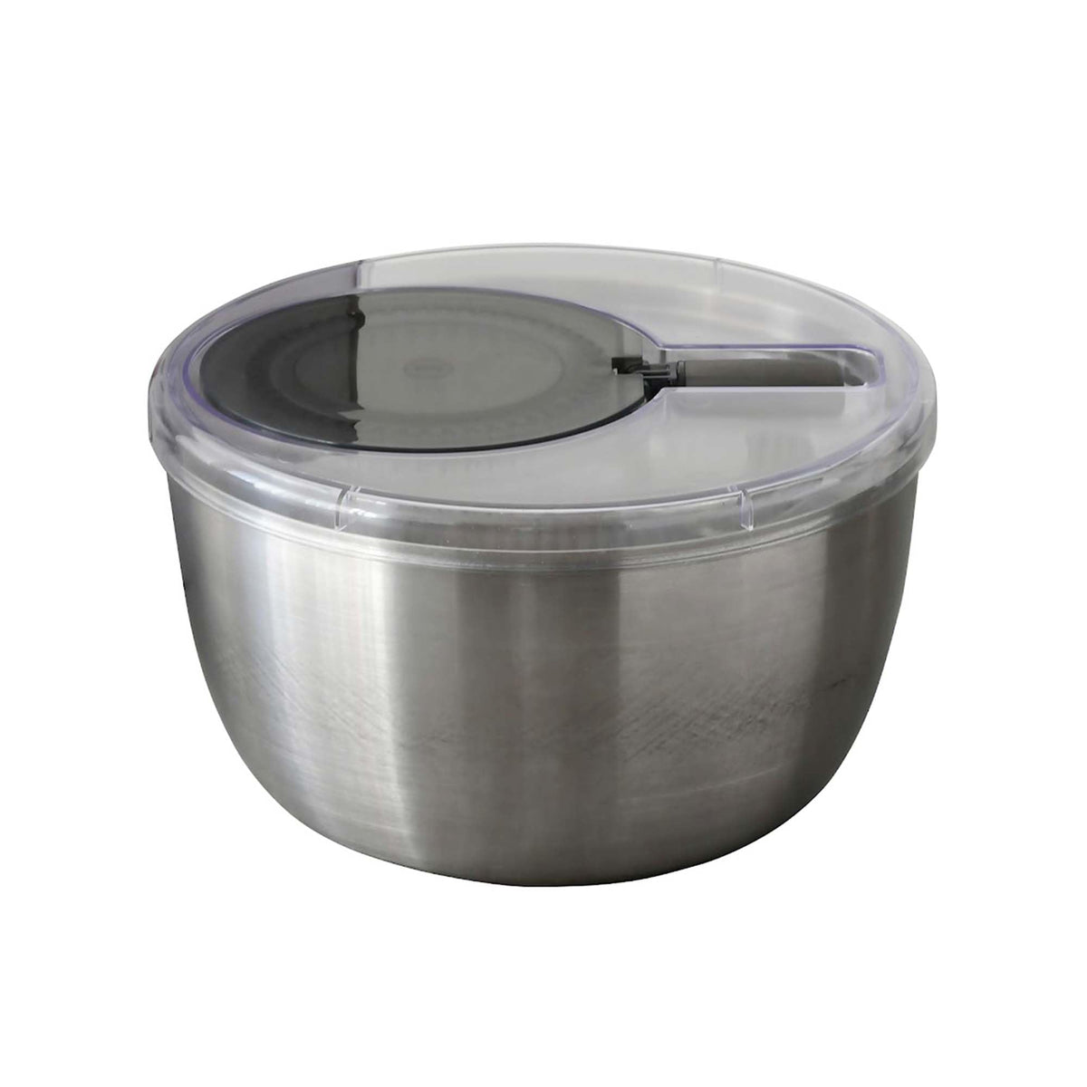365methods Stainless Steel Salad Spinner, Vegetable Colander, Silver