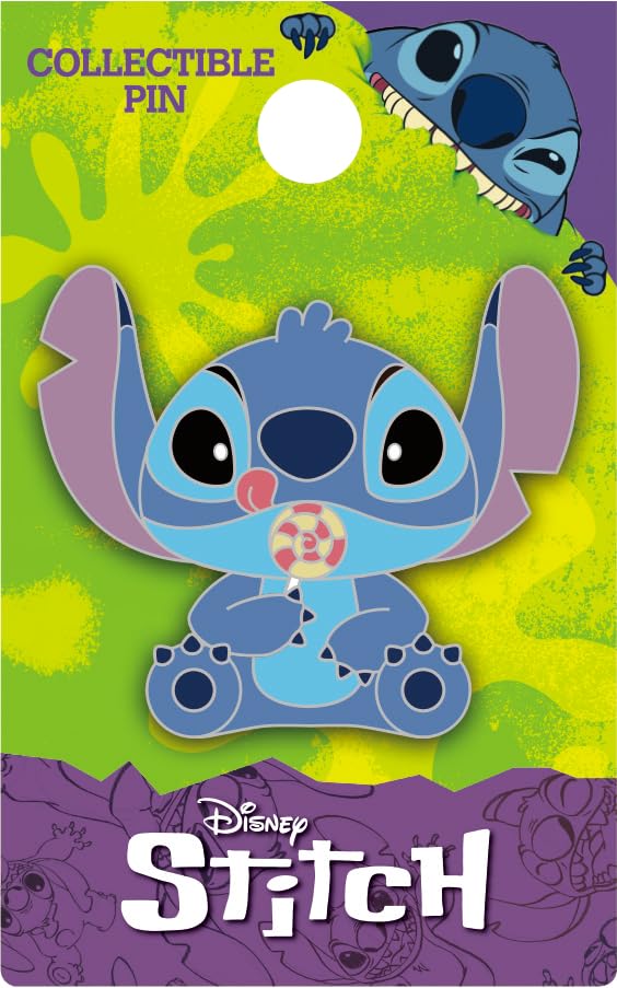 Stitch with Lollipop Enamel Pin