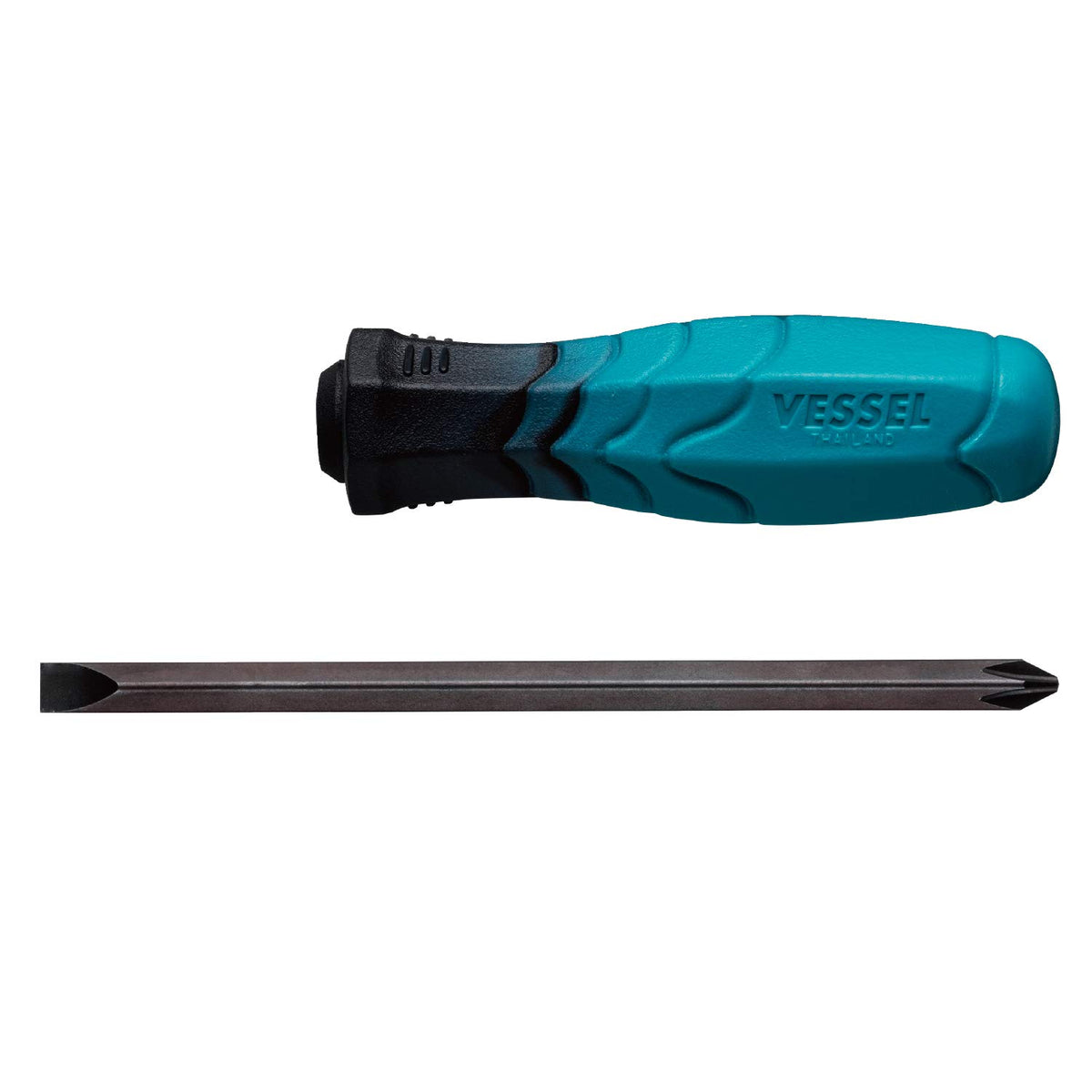 Vessel 400W-274 Dual Tone Replacement Screwdriver (Replacement Axle, Double Head + 2/-7 x 150 mm)