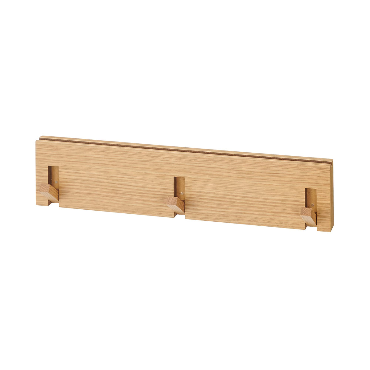 無印良品 Muji 44505083 Wall Furniture Hanger, Oak Wood, Width 17.3 x Depth 1.0 x Height 3.9 inches (44 x 2.5 x 10 cm)