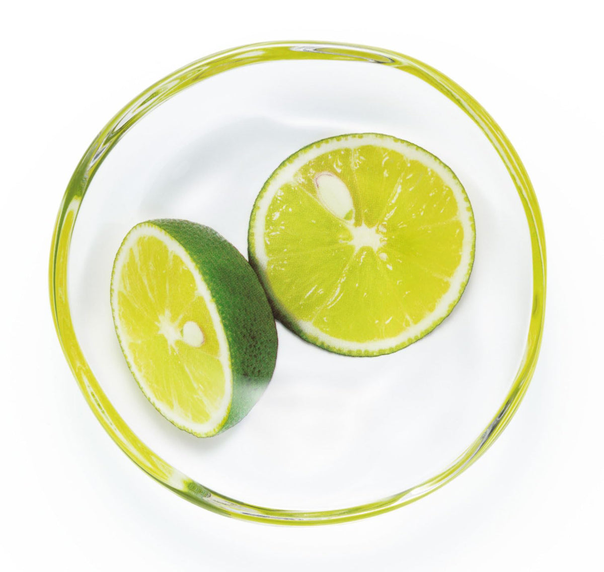 Aderia 6216 Plate, 3.5 inches (9 cm), Imitation Glass, Bean Plate, Sudachi, Made in Japan