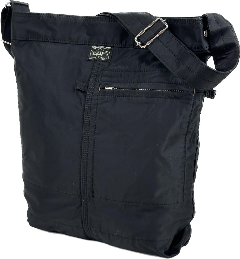 Porter 754-15114 Mile Shoulder Bag, Yoshida Bag, Mil, Made in Japan, A4 Size, black (10), 中