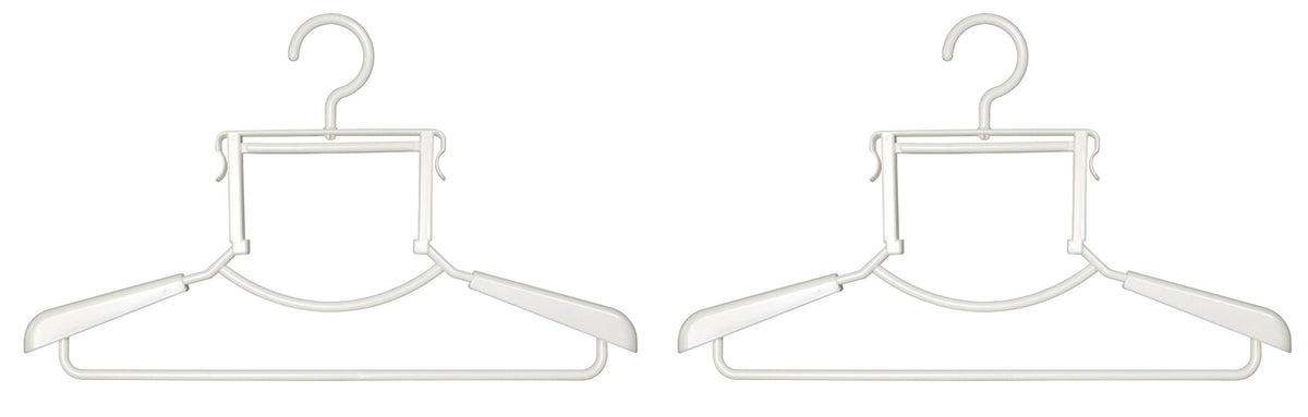 Cinco Hangers, High Neck Hanger, Livido, Set of 2, Pearl White