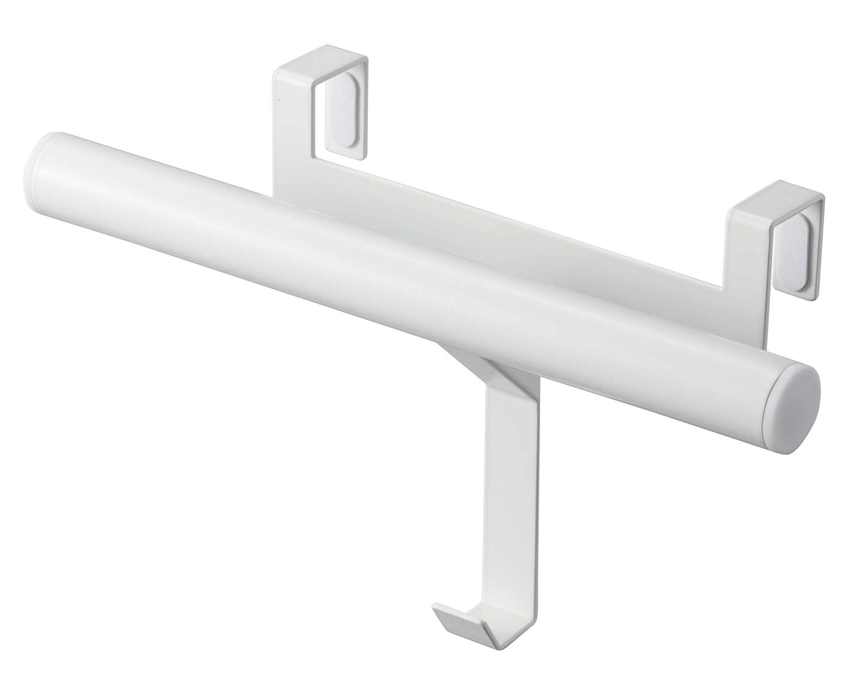 Yamazaki 5238 Getabin Door School Bag & Backpack Hanger, White, Approx. W 10.4 x D 3.7 x H 6.3 inches (26.5 x 9.5 x 16 cm), Tower, Just Plug Into The Door, Easy Installation
