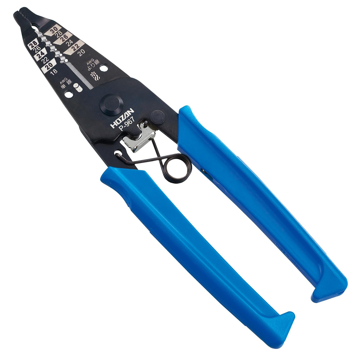 Hozan P-967 Wire Stripper, For Fine Wire, Total Length 6.4 inches (163 mm), Weight 2.8 oz (80 g), Includes Selected Stoppers