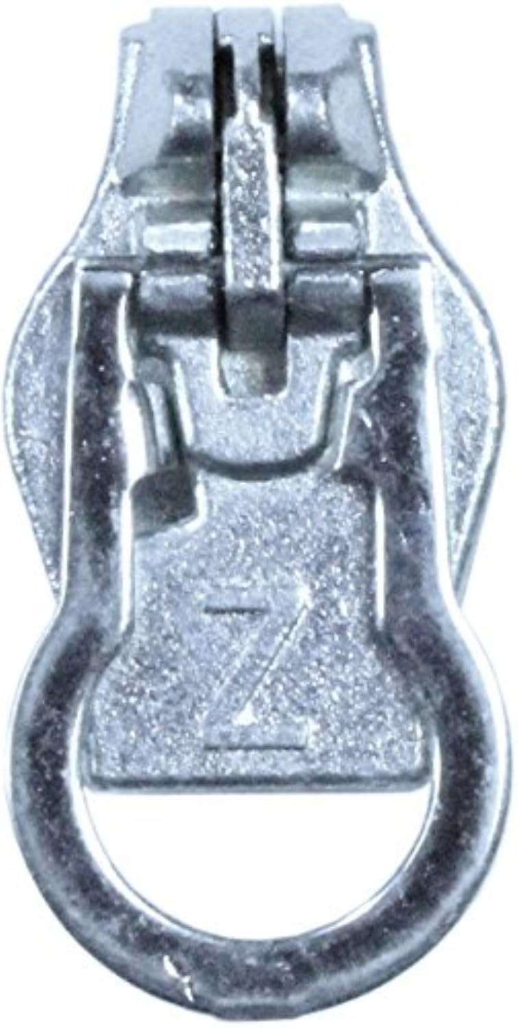 Zlideon Zipper Repair 8B-1 Silver Round Pull Tab
