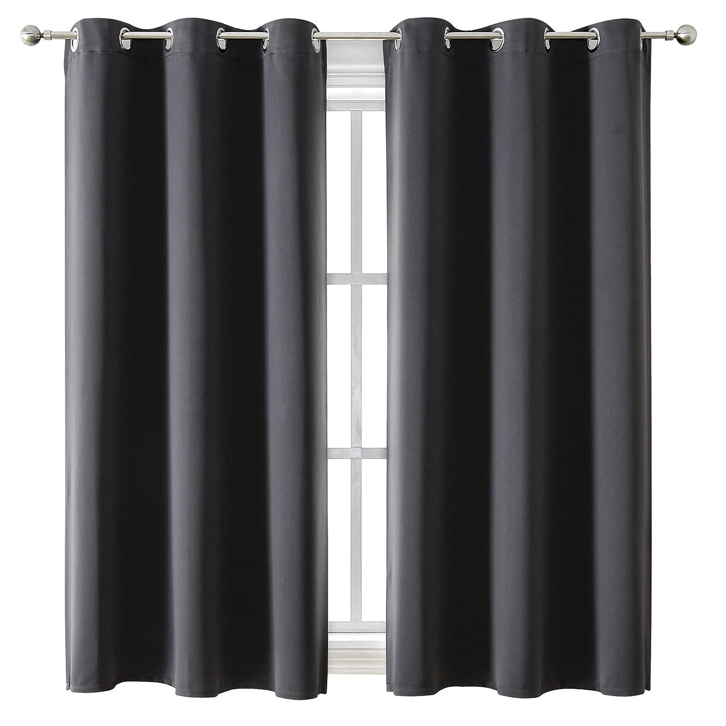 ChrisDowa Blackout Curtains for Bedroom and Living Room 63 Inches Long