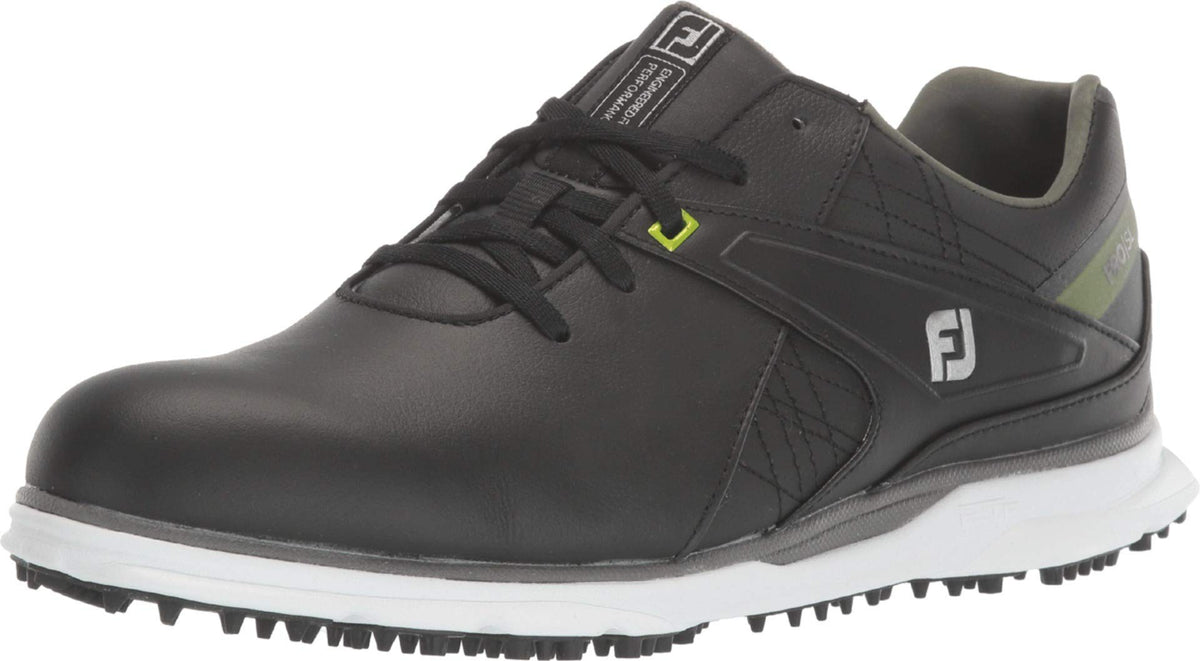 FootJoy Men's Pro|SL Previous Season Style Golf Shoes, Black/Lime, 11.5 N US
