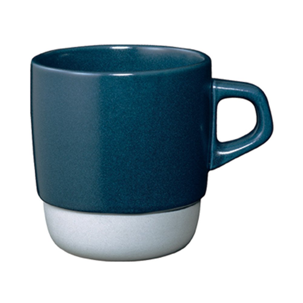 KINTO 27660 SCS Stacked Mug, 11.8 fl oz (320 ml), Navy, Coffee, Microwave and Dishwasher Safe, Coffee Cup