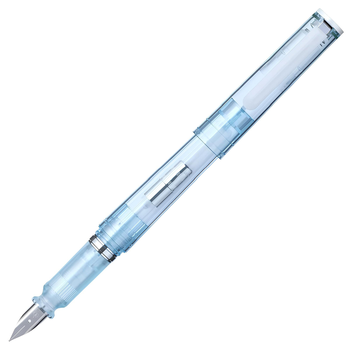 Sailor TUZU ADJUST Fountain Pen, Medium Nib (M), Rotating Nib Feature and Natural Fit Grip, Includes 2 Ink Cartridges (Black) and Converter, Limited Edition Glassy Crystal Sky, 12-0561-403