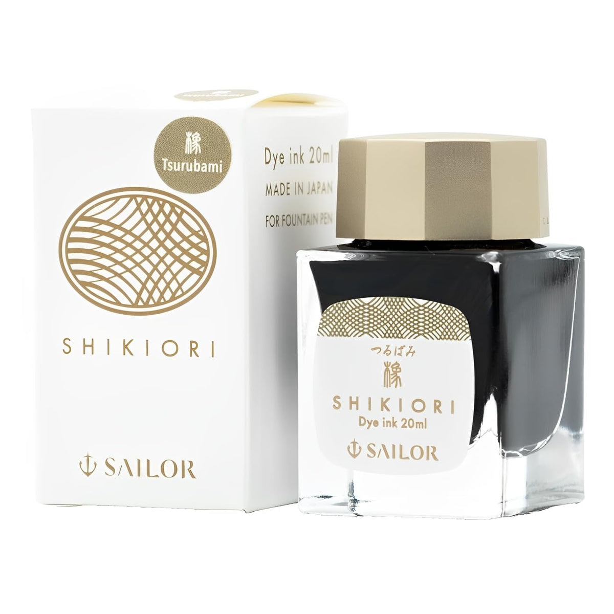 Sailor Fountain Pen Bottled Ink, 13-1008-235 SHIKIORI (Four Seasons) Playing in The Grass Series, Water-Based Dye Ink 20ml, Tsurubami (Tree Nut) Autumn