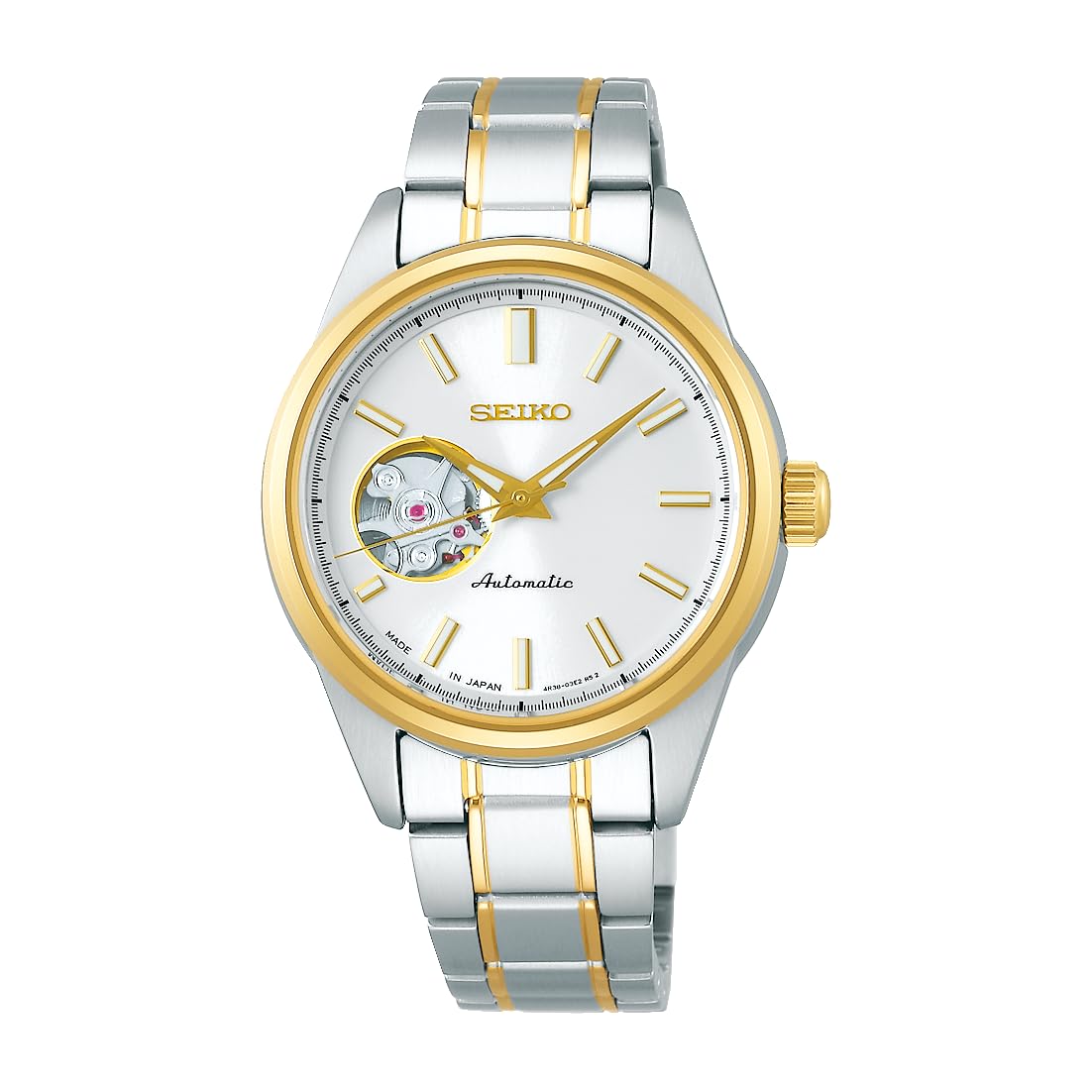 Seiko SSDE008 Women's Watch, Seiko Selection, Mechanical, Made in Japan Open Heart