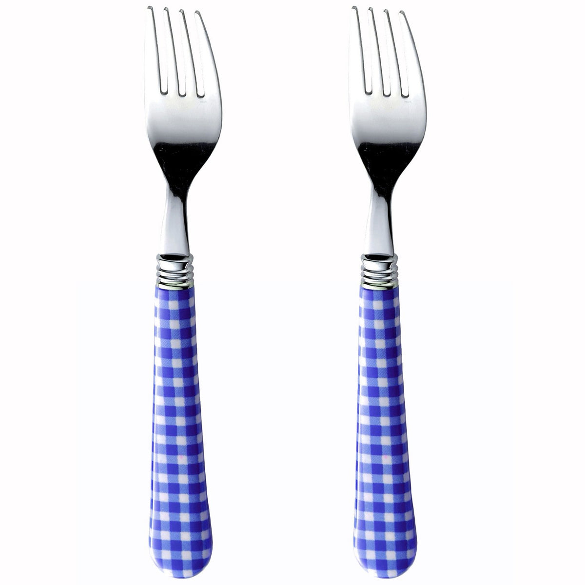 Nagao Epichek Dinner Fork, Blue, Set of 2, Made in Japan