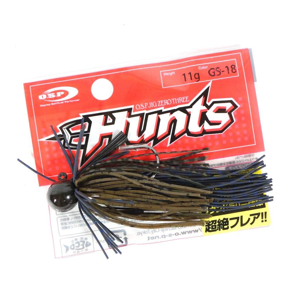 OSP Rubber Jig Zero Three Hunts Strong Hook 11 Grams GS-18 (3622)