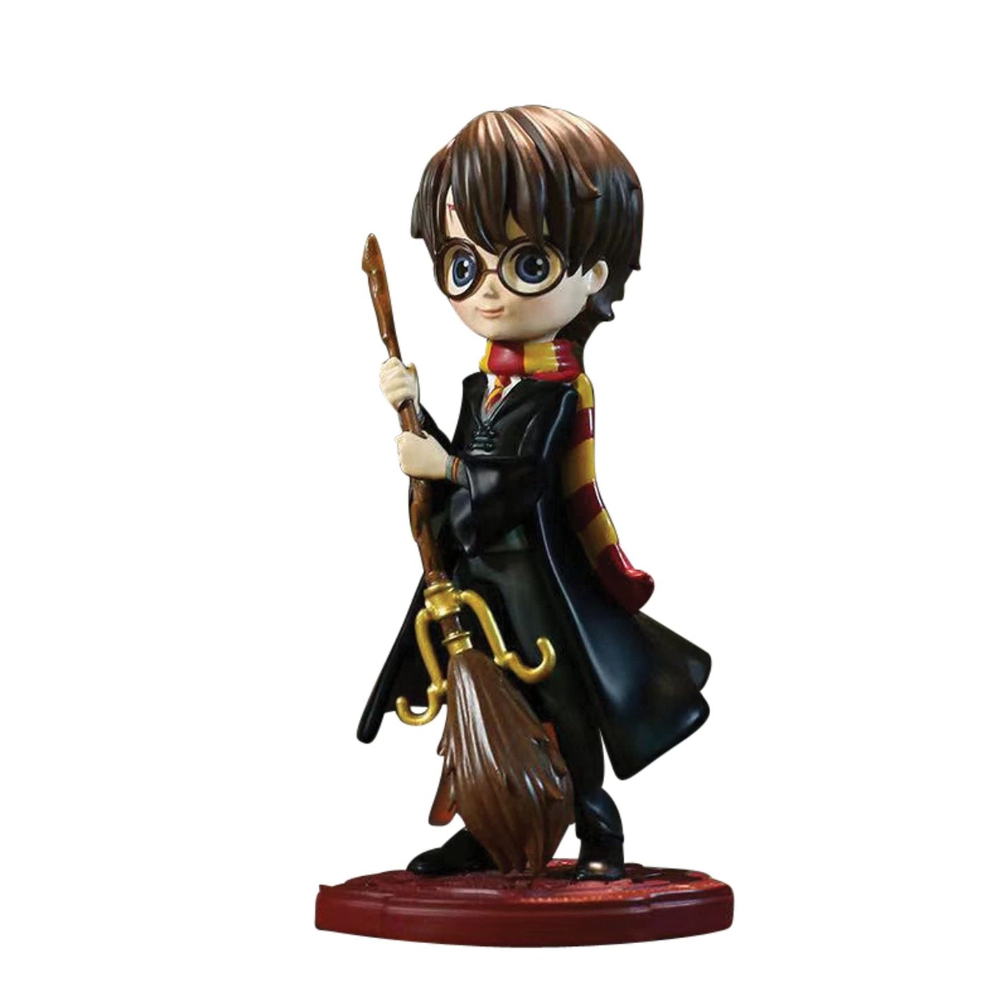 Enesco Wizarding World of Harry Potter Holding Broom Anime Style Figurine, 5 Inch, Multicolor