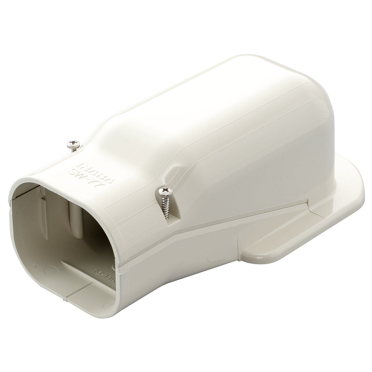 Slimduct Lineset Cover Wall Inlet 3.75 in. W Ivory
