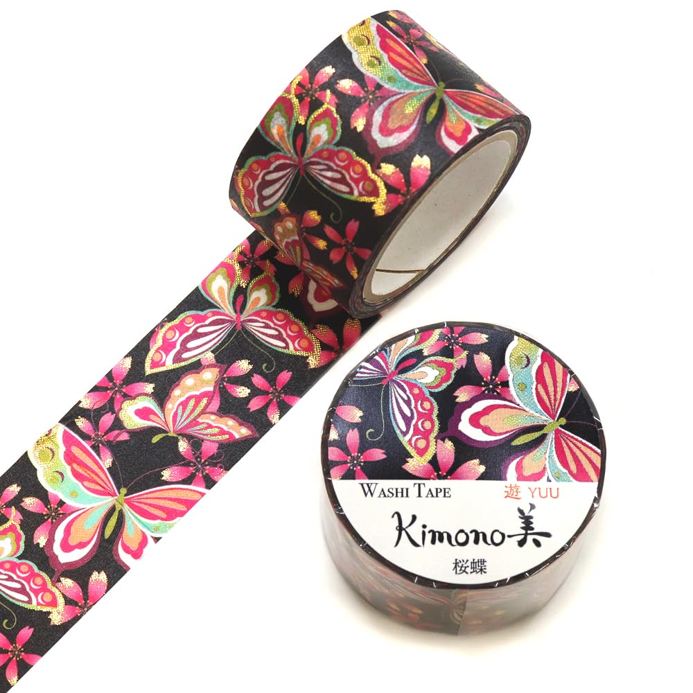 Kimono Mashing Tape Cherry Butterfly GR-2054